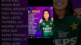 Pakistan Womens Squad Announced for ICC Womens T20 World Cup 2024 Pak w squad for would cup [upl. by So831]