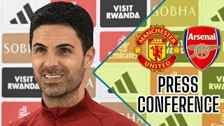 MIKEL ARTETA PRESS CONFERENCE AHEAD OF MANCHESTER UNITED LIVE [upl. by Lanfri558]