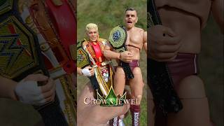 CHAMPION VS CHAMPION WWE CROWN JEWEL 2024 wwefigures wwe wweelite [upl. by Hairem]