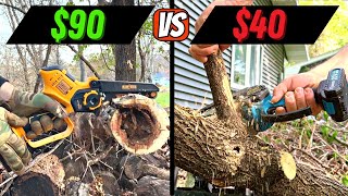 Budget Battle Best Mini Chainsaws Under 100 [upl. by Gris]