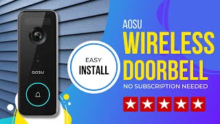 AOSU Wireless Doorbell Video Camera Review Enhancing Home Security [upl. by Semmes971]