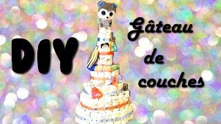 DIY  🎂Gâteau de couches🚼  Shower bébé garçon [upl. by Nirot]