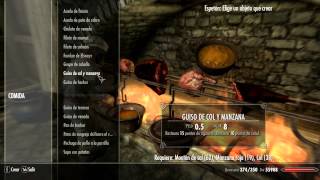 Skyrim  Guía de Cocina ¡¡¡¡ [upl. by Emmer296]