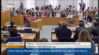 Sondersitzung zur Nürburgringpleite 01082012 [upl. by Werra]