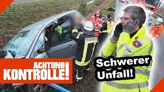 Ersthelfer bei schwerem VERKEHRSUNFALL  12  Kabel Eins  Achtung Kontrolle [upl. by Sherfield]