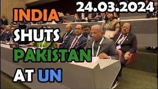 quotStop Terror Factoriesquot India shuts Pakistan at 148th IPU Parliament session of UN at Geneva [upl. by Laflam]