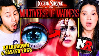 Doctor Strange 2  NEW TRAILER BREAKDOWN EASTER EGGS amp HIDDEN DETAILS Reaction [upl. by Lennahs]