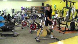 spin bike commercial grade  Orbit Vortec V900 spin bike [upl. by Ijnek750]