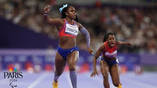 A fall an upset and American Brittni Mason on the podium in wild womens 100m final  NBC Sports [upl. by Nahtahoj115]