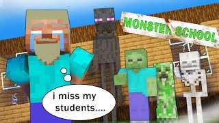 OLD HEROBRINE MISSED HIS STUDENTS ROBOT MONSTERS [upl. by Llenrahc]