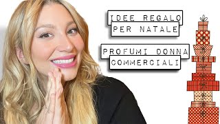 Idee Regalo per Natale  Profumi donna commerciali [upl. by Aerbua232]