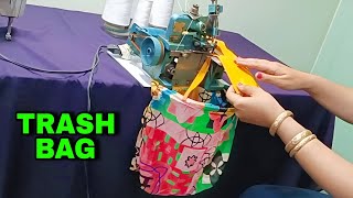 DIY GARBAGE BAG  SEW A USEFUL HOLDER TRASH BAG [upl. by Nwahsar73]