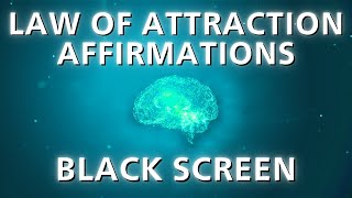 Manifest While You Sleep  LAW OF ATTRACTION Affirmations BLACK SCREEN [upl. by Vinn59]