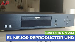 Review Cineultra V203 Chinoppo M9702 con lector de discos UHD [upl. by Releyks651]