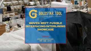 Product Showcase  Woven Weft Fusible InterfacingInterlining  Goldstartoolcom  8008684419 [upl. by Eenolem768]