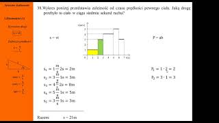 Fizyka  Kurs maturalny  Kinematyka 1  zadanie nr 38 [upl. by Hamlani]