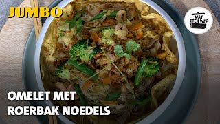 Wat eten we Omelet met roerbaknoedels [upl. by Jahdai]