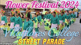 Happy 72nd Foundation Day Villaflores College Flower Festival 2024 Street Parade [upl. by Lenoj]