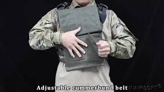 SINAIRSOFT Tactical JPC Vest Molle Plate Carrier Paintball Airsoft Vest Hunting Body Armor [upl. by Adniral931]