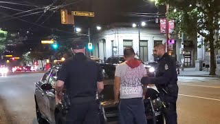 Vancouver police card people on East Hastings Street without reasonable grounds [upl. by Ahsuatal]