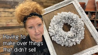 THRIFTED WALL DECOR MAKEOVERSDIY ONE OF A KIND PIECES [upl. by Musser393]