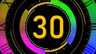 COUNTDOWN TIMER  v 679  30 sec with sound music effects 4K [upl. by Lemmor]