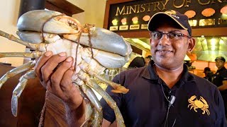 Sri Lanka Food  CRABZILLA 17 KG Crab  265 Seafood FEAST at The Ministry of Crab in Colombo [upl. by Soigroeg87]