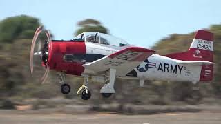 North American T28B Trojan Display at Mildura Airshow 2024 [upl. by Falzetta]