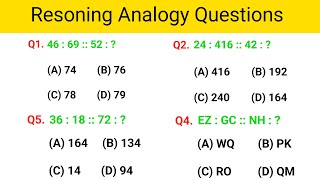 Number Analogy Questions  Analogy Questions  Analogy  Reasoning Analogy  Analogy Short trick [upl. by Ifok]