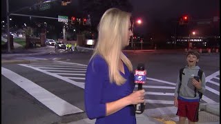 FOX 5 DC reporter hilariously interrupted by screaming boy  FOX 5 DC [upl. by Beata]