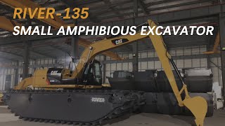 RIVER135 small amphibious excavator [upl. by Thorner52]