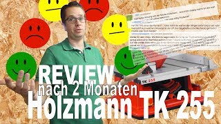 Holzmann TK255 Review TEST Erfahrungen Holzmann TK 255 Tischkreissäge für kleine Werkstatt deutsch [upl. by Saimerej]