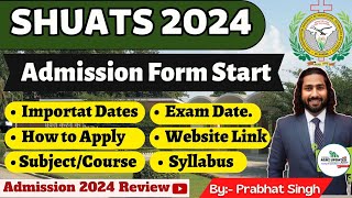 SHUATS 2024 Admission Process  SHUATS 2024 Admission Full A2Z Details  SHUATS Naini Allahabad [upl. by Phelps]