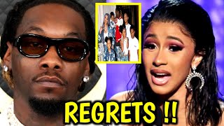 CARDI B REGRETS HAVING ANYTHING TO DO WITH OFFSETS AND HAVING KIDS WITH HIM [upl. by Ahsekin]