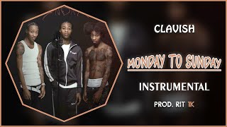 Clavish feat Fredo  Monday To Sunday  Instrumental Reprod RIT 1K [upl. by Thordia625]