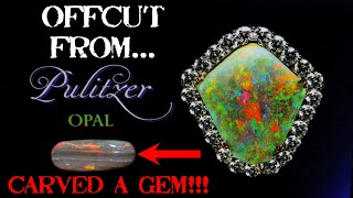 Carving PulitzerOpals Mintabie Opal Offcut Trash to Treasure Success [upl. by Issim]