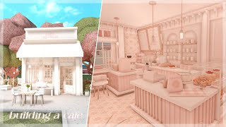 building a CAFE in bloxburg roblox [upl. by Eiralam]