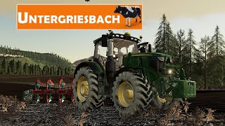 LS19 Untergriesbach 06 Feld pflügen mit dem John Deere 6R  LANDWIRTSCHAFTS SIMULATOR 19 [upl. by Ardnasac]