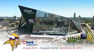 Official Minnesota Vikings US Bank Stadium Construction TimeLapse [upl. by Takara]