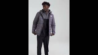 THE NORTH FACE Lungern Padded Jacket Hooded Grey Men  JD Sports [upl. by Coltin]