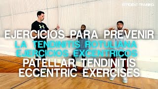 Ejercicios preventivos tendinitis rotuliana Entrenamiento excéntrico [upl. by Ahsiuqram]