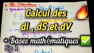 ÉLECTRICITÉ 1 S2  Electrostatique et magnetostique ✅️  rappelle mathématiques 🔥 [upl. by Barnett]