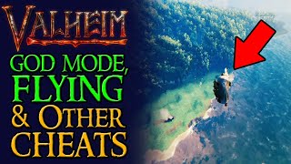 How to enable GOD MODE FLYING amp Other Cheats in Valheim  Console Commands [upl. by Irtak794]