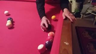 8 BALL Combo Pocketing the 8 ball into a BLOCKED Pocket [upl. by Anidualc]