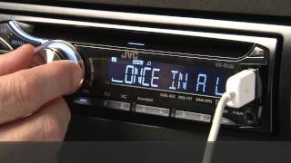 JVC KDR530 CD Receiver Display and Controls Demo  Crutchfield Video [upl. by Aicinad]