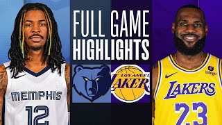 GRIZZLIES at LAKERS  FULL GAME HIGHLIGHTS  January 5 2024 [upl. by Demetra911]