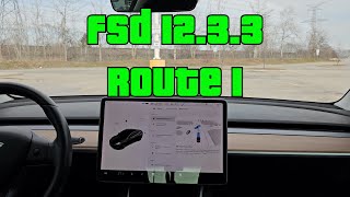 FSD Supervised 1233  Toronto Canada Route 1 [upl. by Dnalro572]