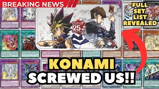 YuGiOh 25th Anniversary Tin Dueling Mirrors  FULL SET LIST REVEALED amp ITS TERRIBLE [upl. by Nickles]