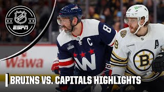 Boston Bruins vs Washington Capitals  Full Game Highlights  NHL on ESPN [upl. by Audris659]