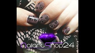 Nailart mit Nagellack GelKombination [upl. by Zaneta]